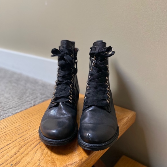 All Italian Leather Granny Boots-Size 11/Euro 42 - Picture 6 of 9